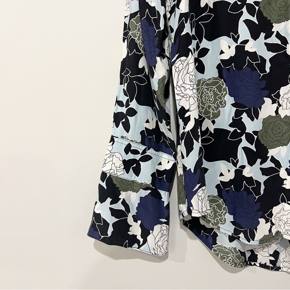 Equipment Daphne Button Down Blouse In Cool Breeze Multi - Picture 3 of 10